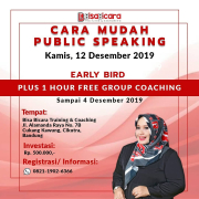 Cara Mudah Public Speaking Desember 2019