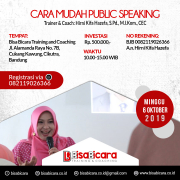 Cara Mudah Public Speaking Oktober 2019